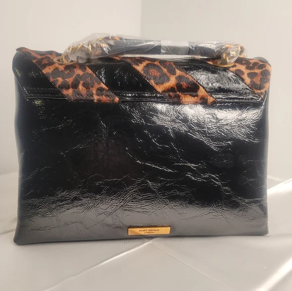 Large Soho Leather Shoulder Bag KURT GEIGER LONDON